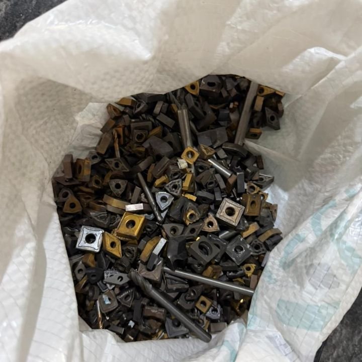 pastilhas usadas metal duro